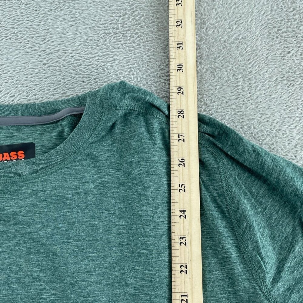 Bass Outdoor XL Microtech Performance Short Sleeve Tee Lily Pad NWT 1509 - Picture 9 of 10